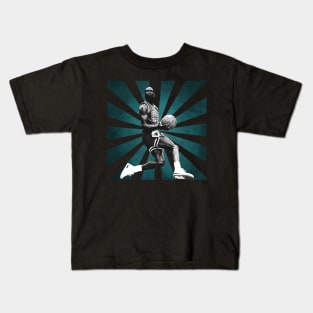 Michael Jordan II Retro Pixel II 70s Kids T-Shirt